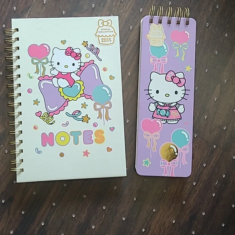 Hello Kitty Spiral Notebook and Notepad Set - Picture 1 of 12